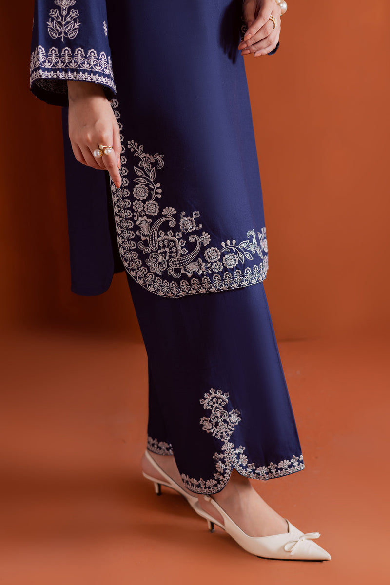 Bloomy 2Pc - Embroidered Cambric Dress