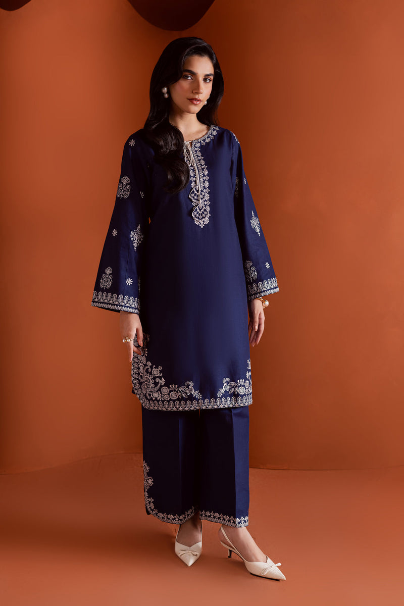 Bloomy 2Pc - Embroidered Cambric Dress