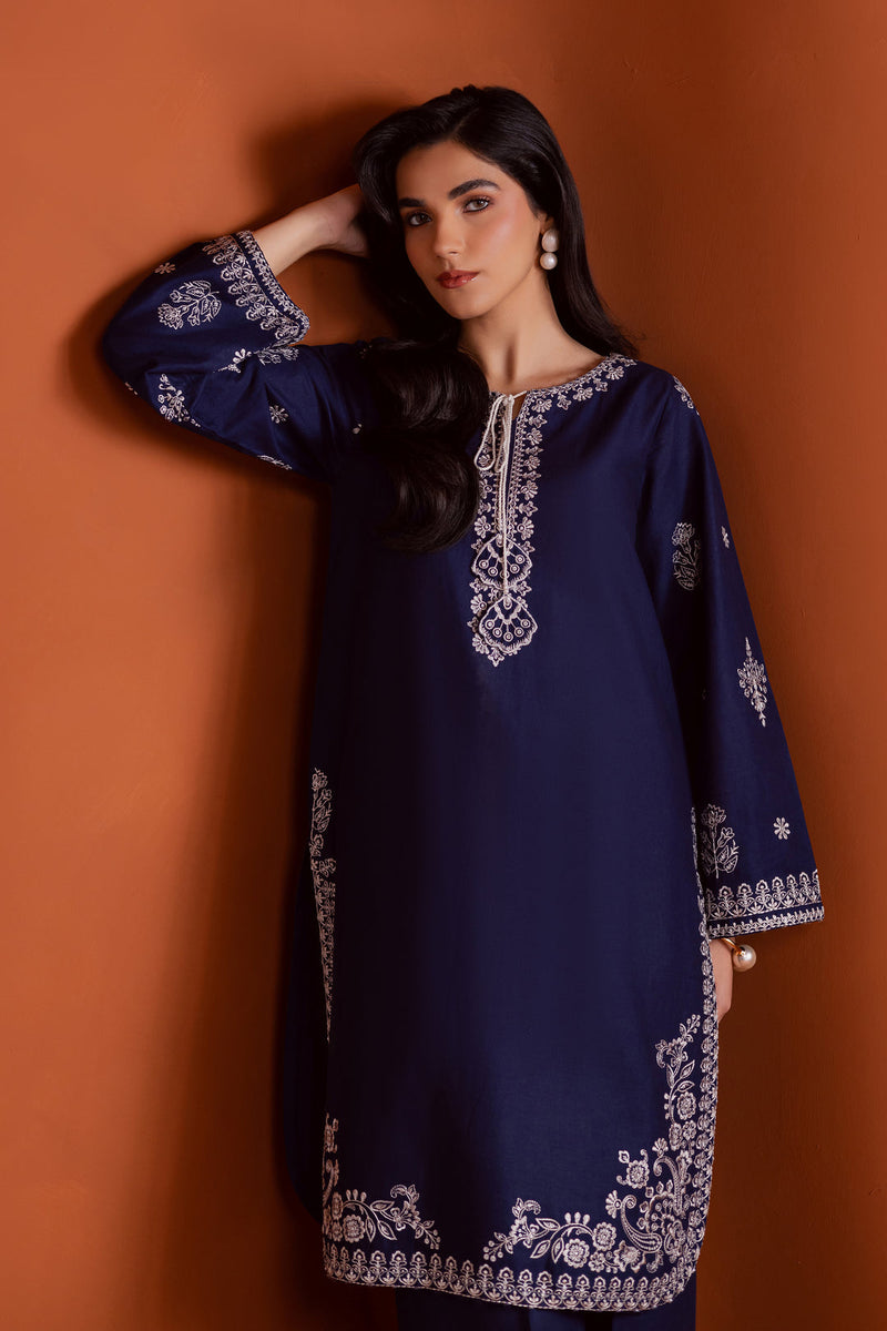 Bloomy 2Pc - Embroidered Cambric Dress
